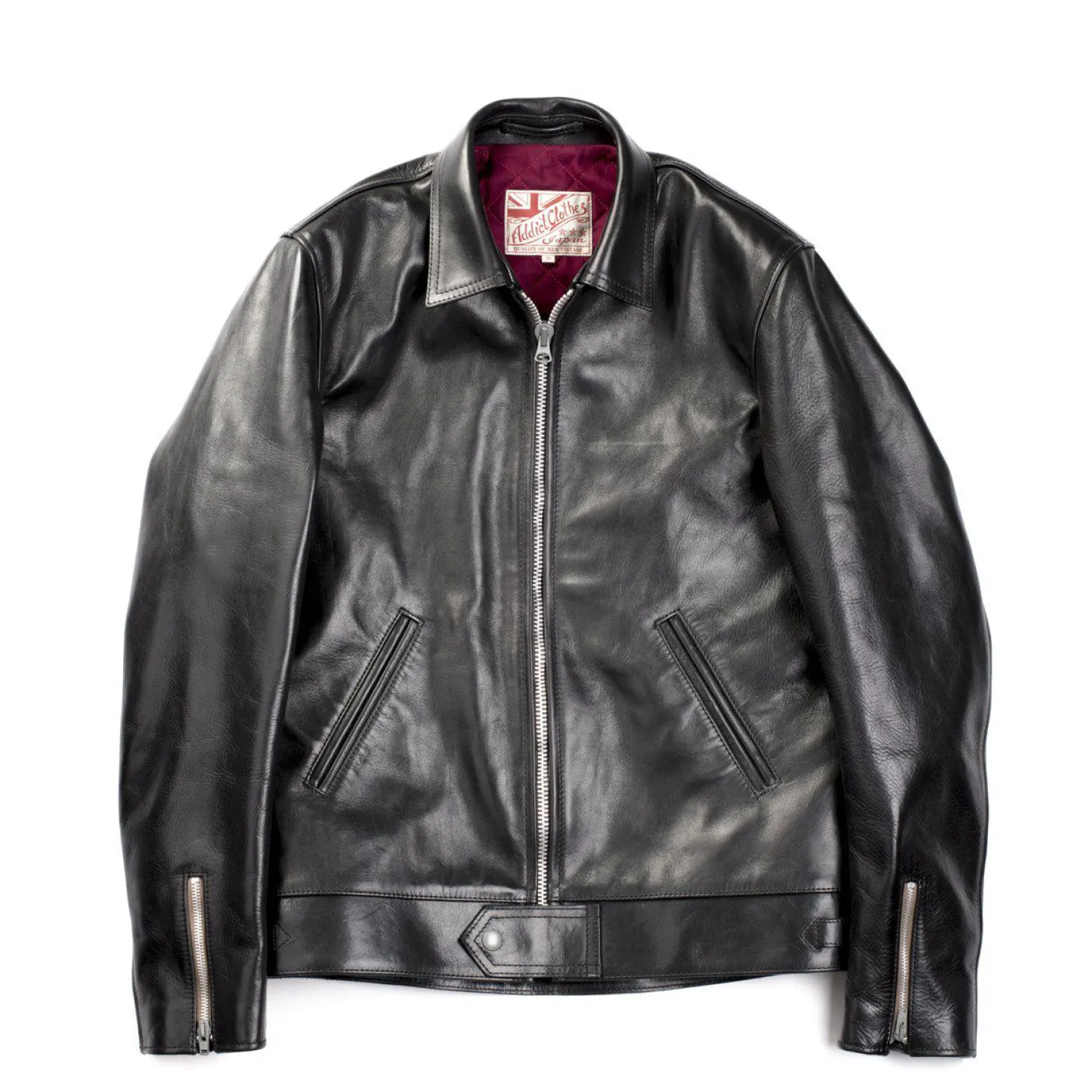 Addict Clothes Japan Leather Jackets|Jackets And Coats<Addict AD-01 Horsehide Leather Jacket Black