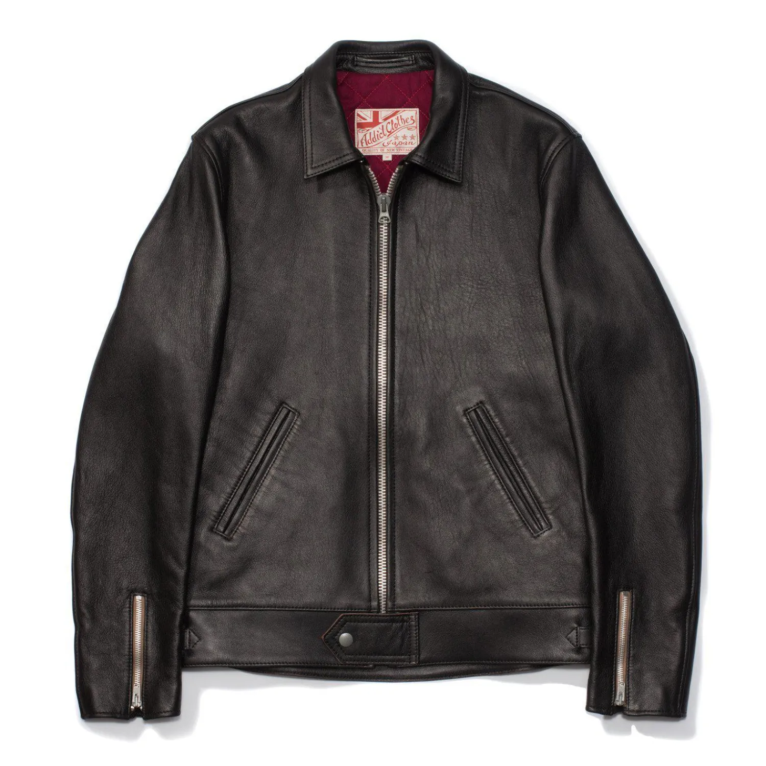 Addict Clothes Japan Leather Jackets|Jackets And Coats<Addict AD-01 Sheepskin Leather Jacket Black