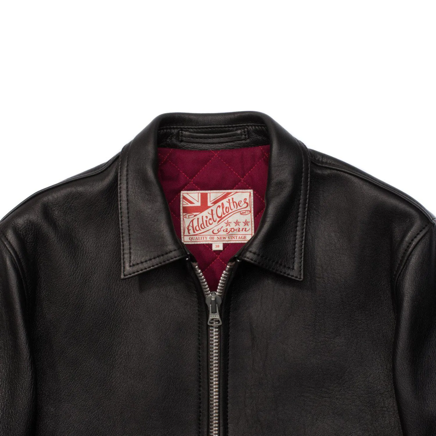 Addict Clothes Japan Leather Jackets|Jackets And Coats<Addict AD-01 Sheepskin Leather Jacket Black