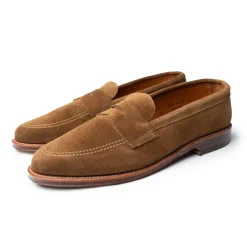 Alden Alden<Unlined Penny Loafer Snuff Suede 5735F
