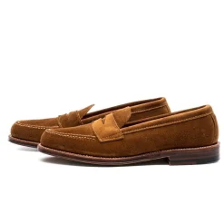 Alden Alden<Unlined Penny Loafer Snuff Suede 6243F