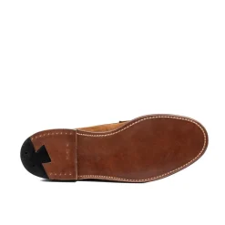 Alden Alden<Unlined Penny Loafer Snuff Suede 6243F