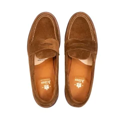 Alden Alden<Unlined Penny Loafer Snuff Suede 6243F