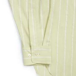 Allevol Shirts<Button Down Shirt Green & White