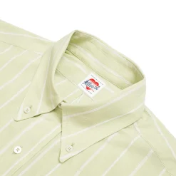 Allevol Shirts<Button Down Shirt Green & White