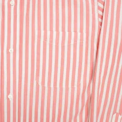 Allevol Shirts<Button Down Shirt Red & White Stripe