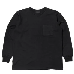 Allevol T-shirts & Undershirts<Heavy Duty Crew Neck Square Pocket L/S T-shirt Black