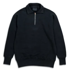 Allevol Sweatshirts & Hoodies<Loopwheel Quarter Zip Sweatshirt Black