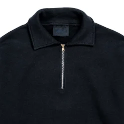 Allevol Sweatshirts & Hoodies<Loopwheel Quarter Zip Sweatshirt Black