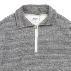 Allevol Sweatshirts & Hoodies<Loopwheel Quarter Zip Sweatshirt Dark Grey