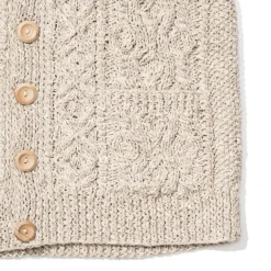Allevol X Inverallan Knitwear<3A Lumber Cardigan Linen/ Cotton Natural