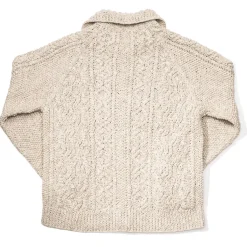 Allevol X Inverallan Knitwear<3A Lumber Cardigan Linen/ Cotton Natural