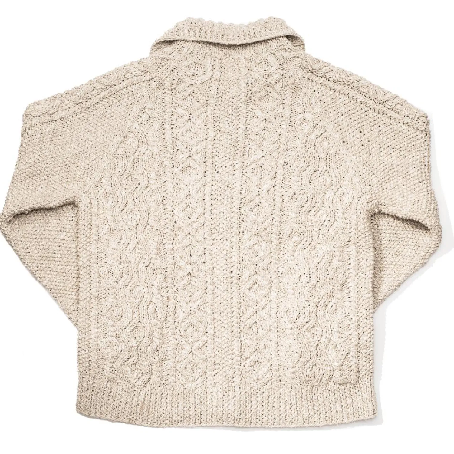 Allevol X Inverallan Knitwear<3A Lumber Cardigan Linen/ Cotton Natural