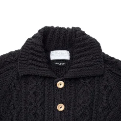 Allevol X Inverallan Knitwear<Cable Knit Cardigan 3A Black