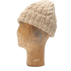 Allevol Knitwear<x Inverallan Cotton×Linen Beanie Natural 22F