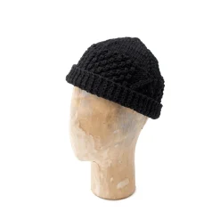 Allevol Knitwear<x Inverallan Cotton Beanie Black 21P