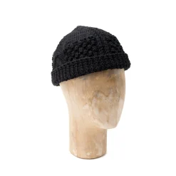 Allevol Knitwear<x Inverallan Cotton Beanie Black 21P