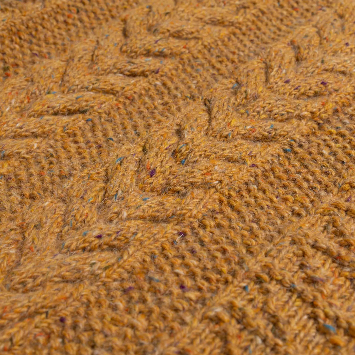 Allevol X Inverallan Knitwear<1G Pegasus Crew Neck Sweater Mohair Tweed Golden Ash