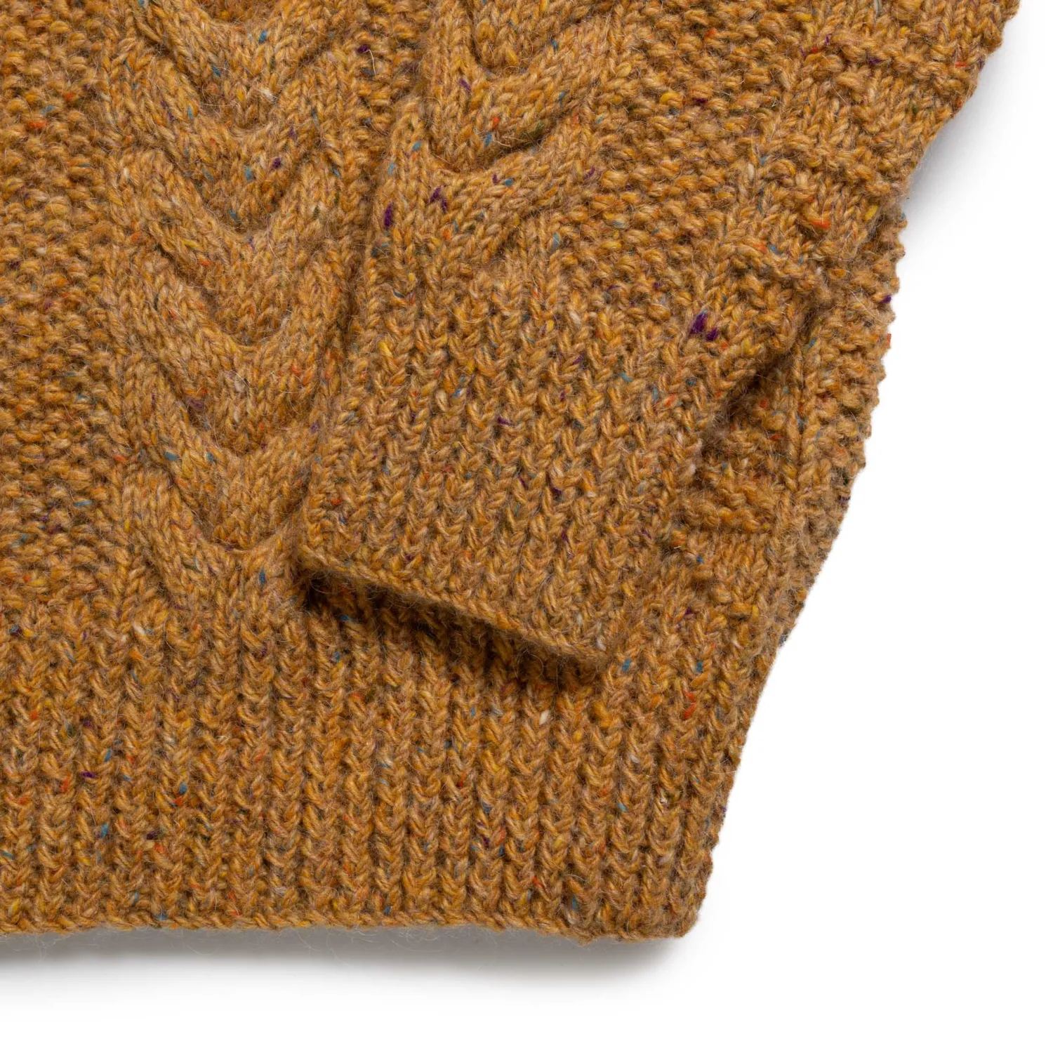 Allevol X Inverallan Knitwear<1G Pegasus Crew Neck Sweater Mohair Tweed Golden Ash