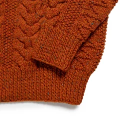 Allevol X Inverallan Knitwear<1G Pegasus Crew Neck Sweater Mohair Tweed Blaze