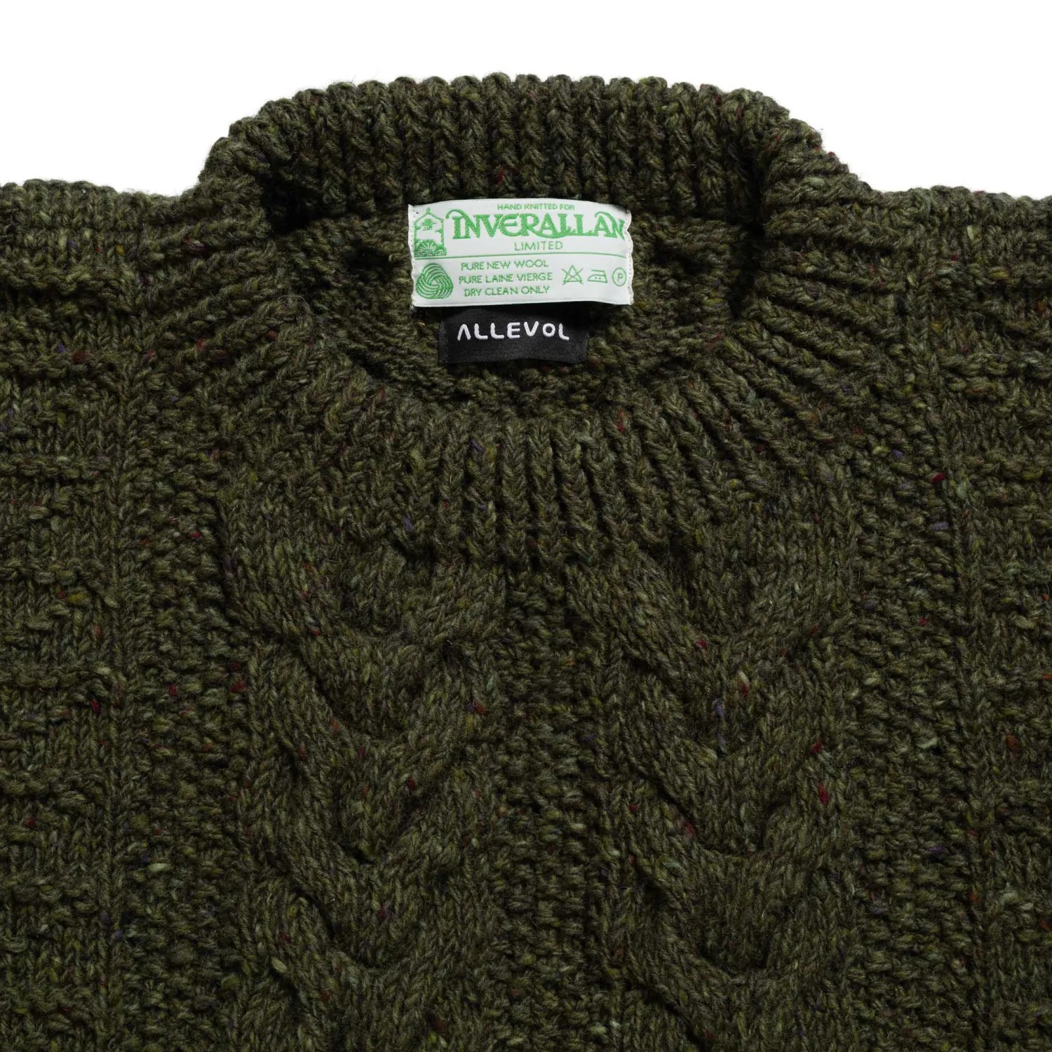 Allevol X Inverallan Knitwear<1G Pegasus Crew Neck Sweater Mohair Tweed Oak