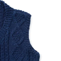 Allevol X Inverallan Knitwear|Vests<9H vest Indigo