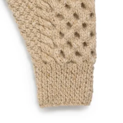 Allevol Knitwear<x Inverallan Shawl Collar Cardigan 6A Long Oatmeal