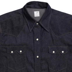 Anatomica Shirts<Denim Western Shirt Indigo
