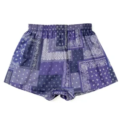 Anonymous Ism Anonymous Ism<Fine Satin Paisley Boxer Shorts Purple