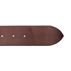 Belafonte Ragtime Clothing Belafonte<Belafonte Ragtime Leather Garrison Belt 45mm Brown x Brass