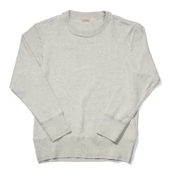 Belafonte Ragtime Clothing Sweatshirts & Hoodies<Belafonte Ragtime Mix Cotton Knitted Aze Ribbed Sweatshirt Ash Heather