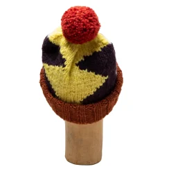 Chamula Knitwear<Double Cuff Cap Lightning Red Rust