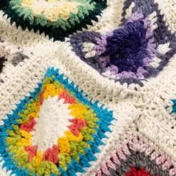 Chamula Knitwear<Granny Square Turtleneck Pullover Ivory