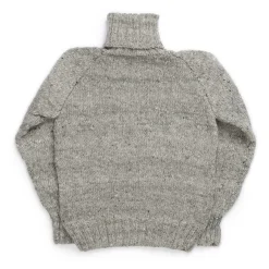 Chamula Knitwear<Turtleneck Pullover Pearl Grey