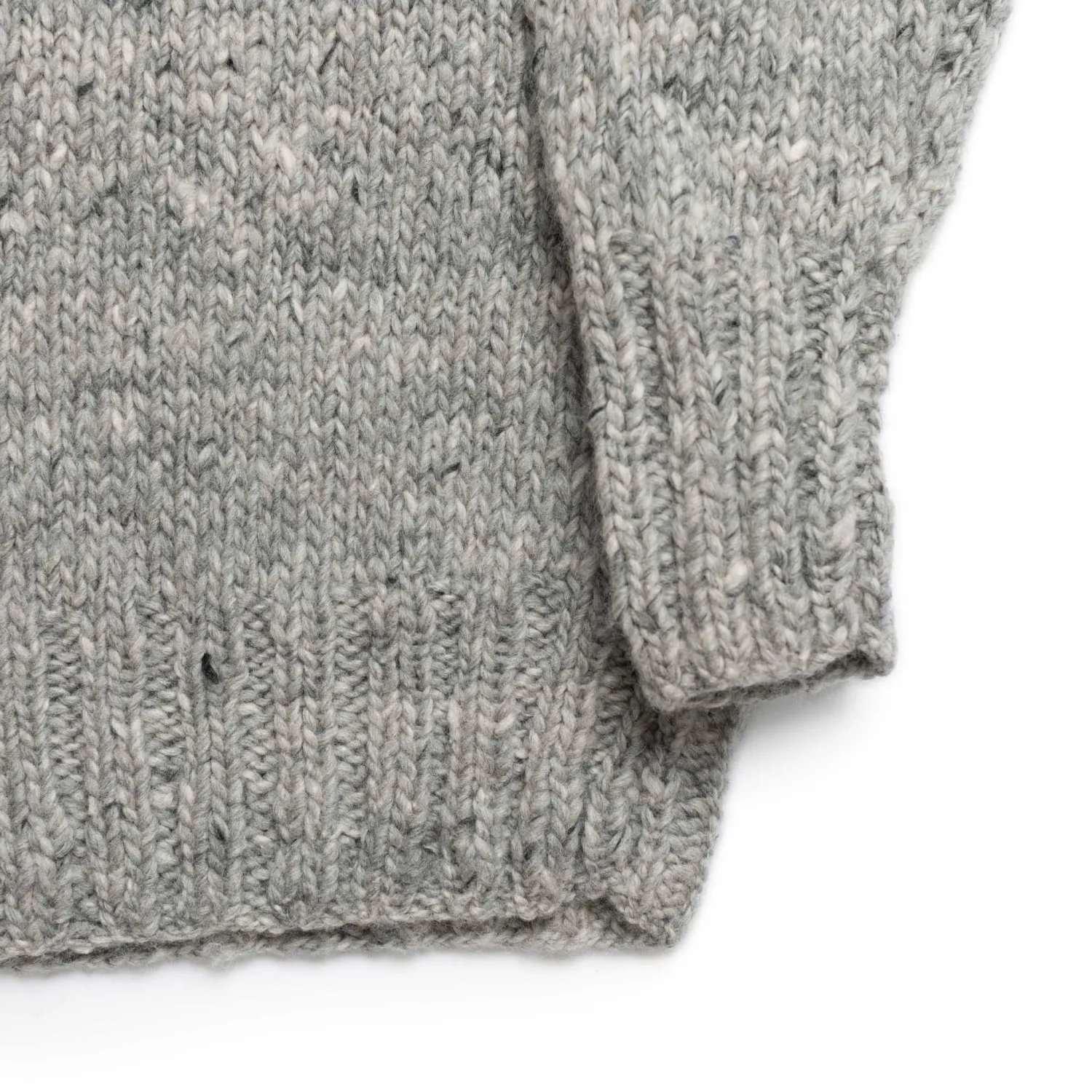Chamula Knitwear<Turtleneck Pullover Pearl Grey