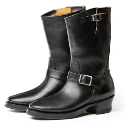 Clinch by Brass Tokyo Clinch<Clinch Engineer Boots CN Wide Last OD Black Horsebutt