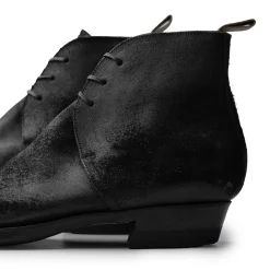 Clinch by Brass Tokyo Clinch<Clinch George Boots CN-Standard Waxed Uneven Horse Suede Black