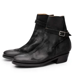 Clinch by Brass Tokyo Clinch<Clinch Jodhpur Boots Waxed Uneven Horse Suede Black