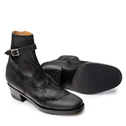 Clinch by Brass Tokyo Clinch<Clinch Jodhpur Boots Waxed Uneven Horse Suede Black