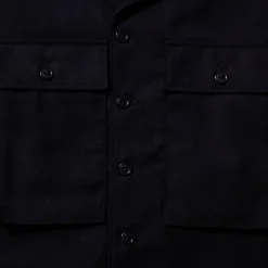 Coherence Jackets And Coats<Vernon-D Rover Wool Twill D.Blue