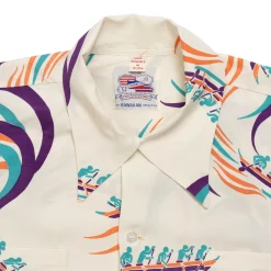 Duke Kahanamoku Shirts|Hawaiian Shirt<Special Edition 'Hawaiian Paddle' Hawaiian Shirt Ivory