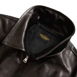 Fine Creek Leather Leather Jackets<s 'Top Field' Horsehide Leather Jacket Black