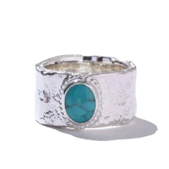 First Arrow's First Arrow's<Barerock Ring w/Turquoise (L) (R-040)