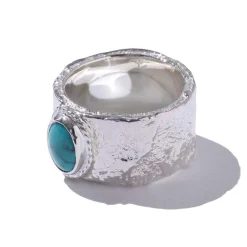 First Arrow's First Arrow's<Barerock Ring w/Turquoise (L) (R-040)