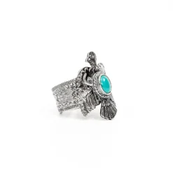 First Arrow's First Arrow's<Thunderbird ring with turquoise R-150