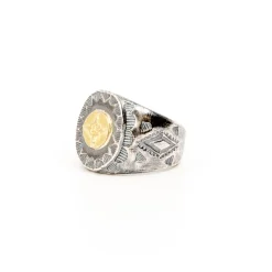 First Arrow's First Arrow's<VFSW stamp ring with K18 R-131