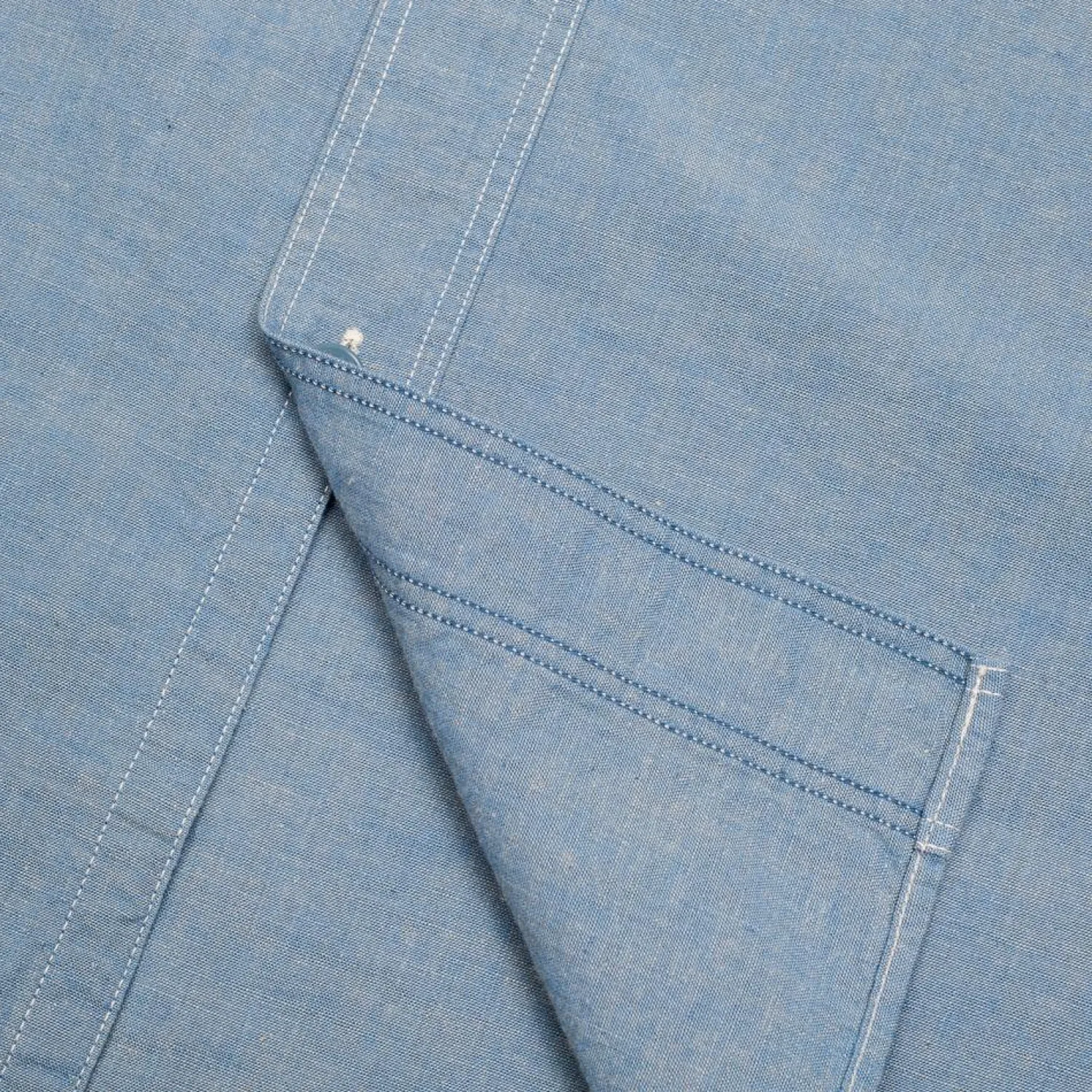 Full Count Shirts<Chambray Shirt Blue