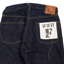 Full Count Jeans|Jeans<S0105 WWII Model Brown Cotton Denim Jeans Indigo