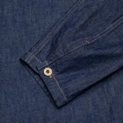 Full Count Shirts<US Army Pullover Shirt Denim