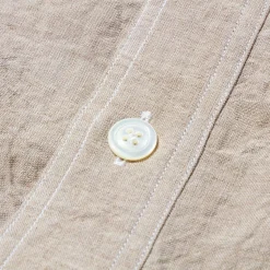 Haversack Shirts<Linen Dungaree Pullover Shirt Beige